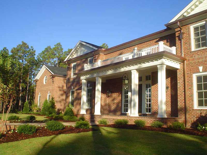 elegant home exterior with landscaping